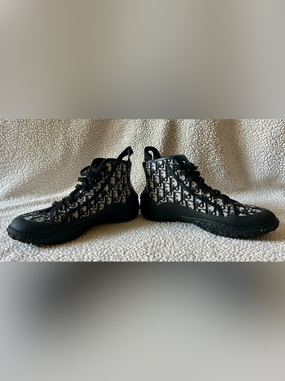 Dior Men’s Diorizon Black and White Monogram Ankle Boots - Size 11, EU 45 - Picture 10 of 10